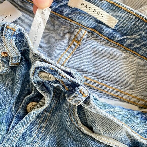 PacSun Ultra High Rise Slim Ombre Jeans - Picture 6 of 7